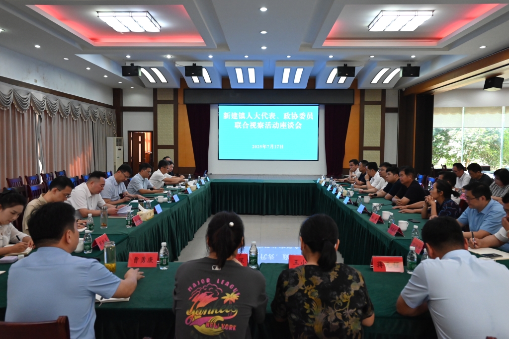 新建镇开展人大代表、政协委员联合视察活动